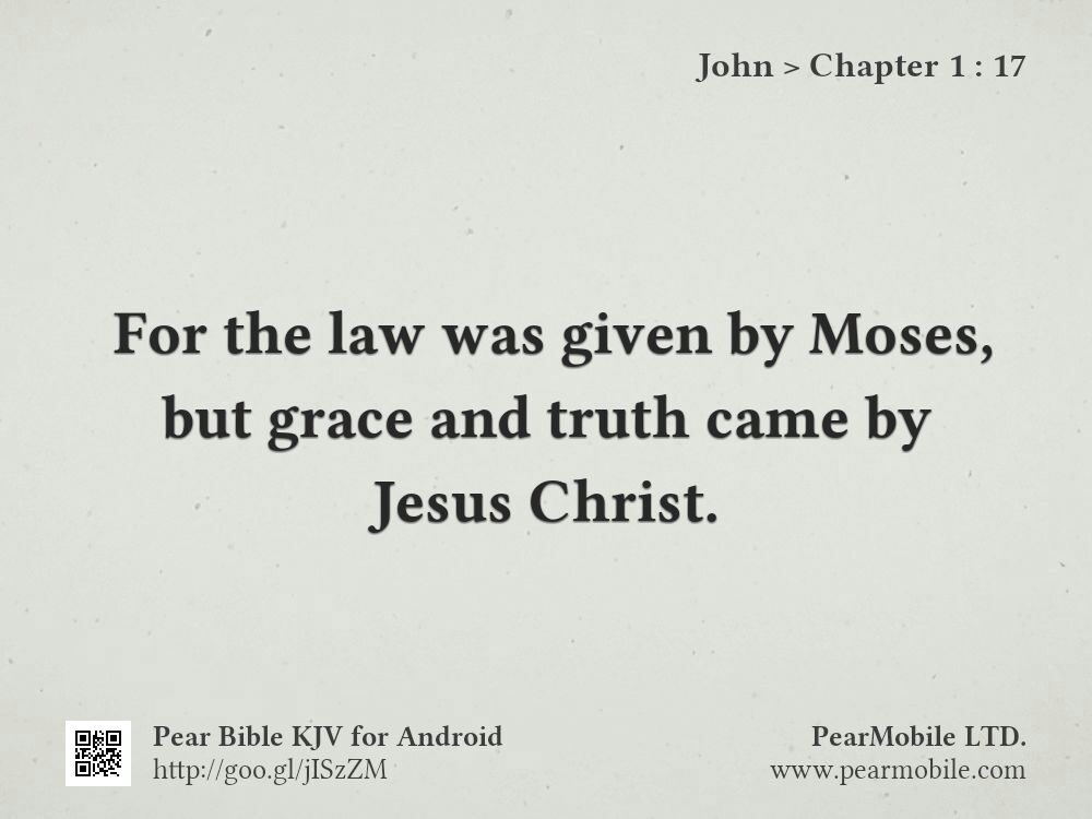 John, Chapter 1:17